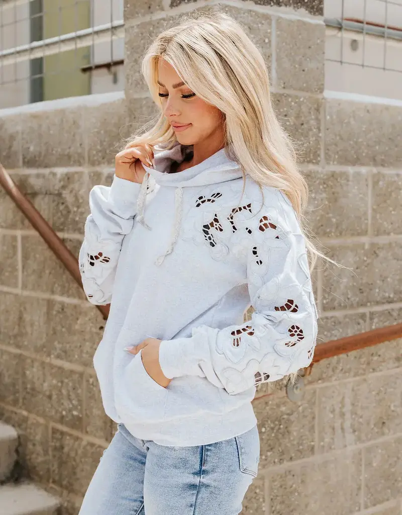 Ampersand Avenue Love Story University Hoodie - Grey