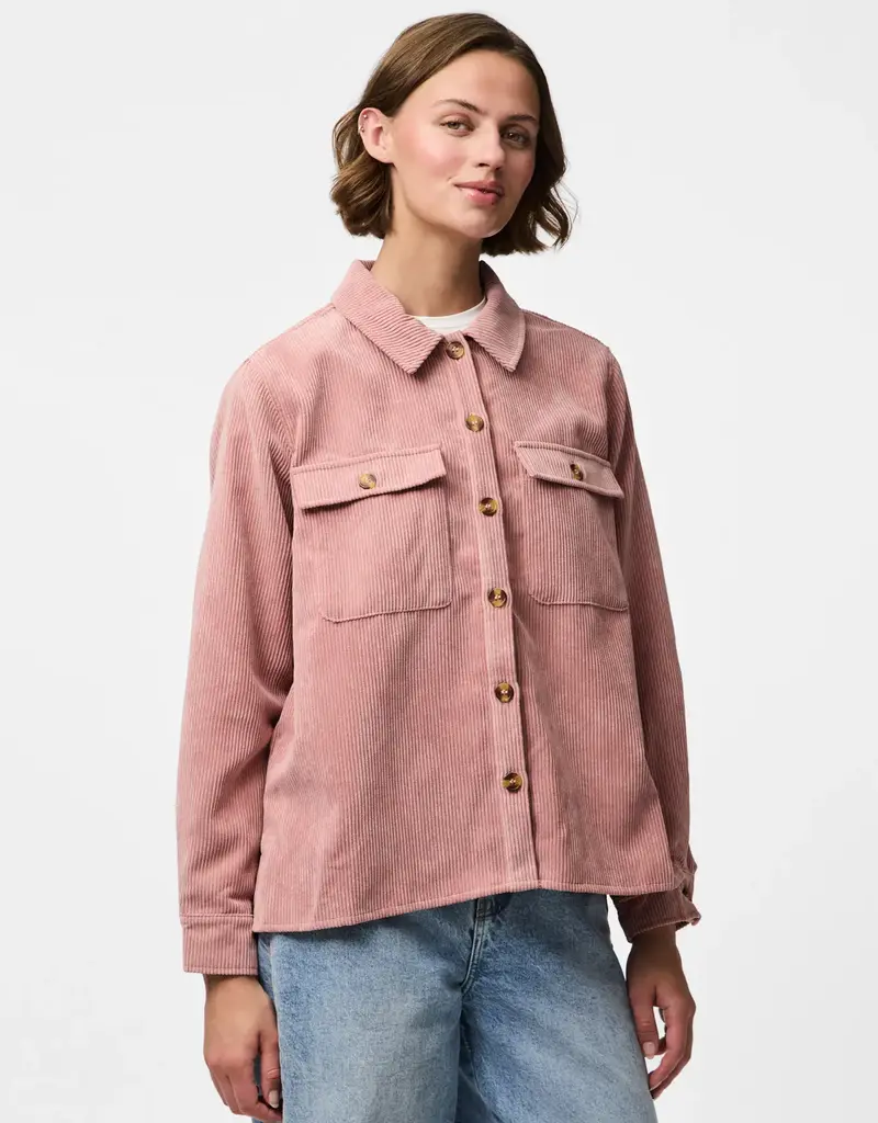 Pieces Effi Long Sleeve Corduroy Shirt