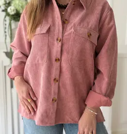 Pieces Effi Long Sleeve Corduroy Shirt