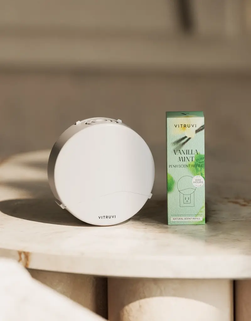 Vitruvi Push Plug In Diffuser Starter Kit - Vanilla Mint