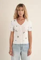 Molly Bracken Sienna Bloom Short Sleeve Sweater