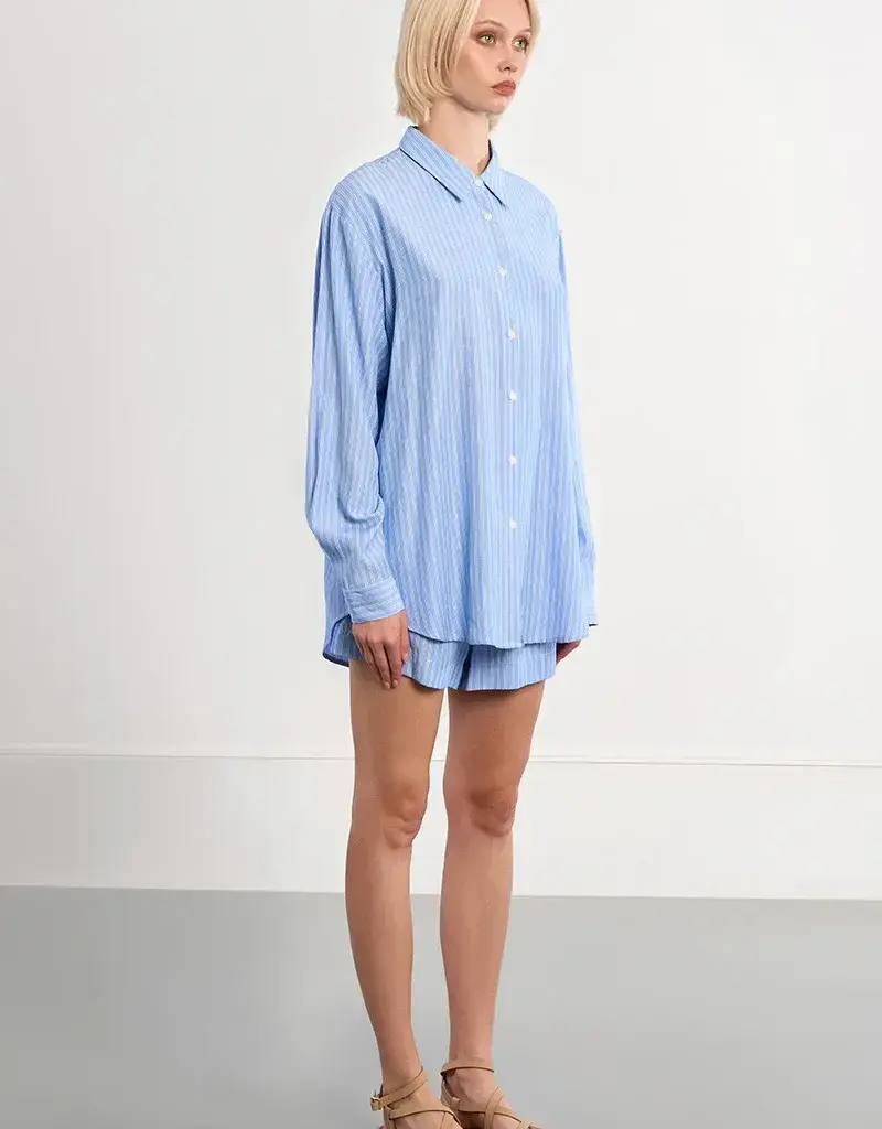 Molly Bracken Oversized Striped Shirt