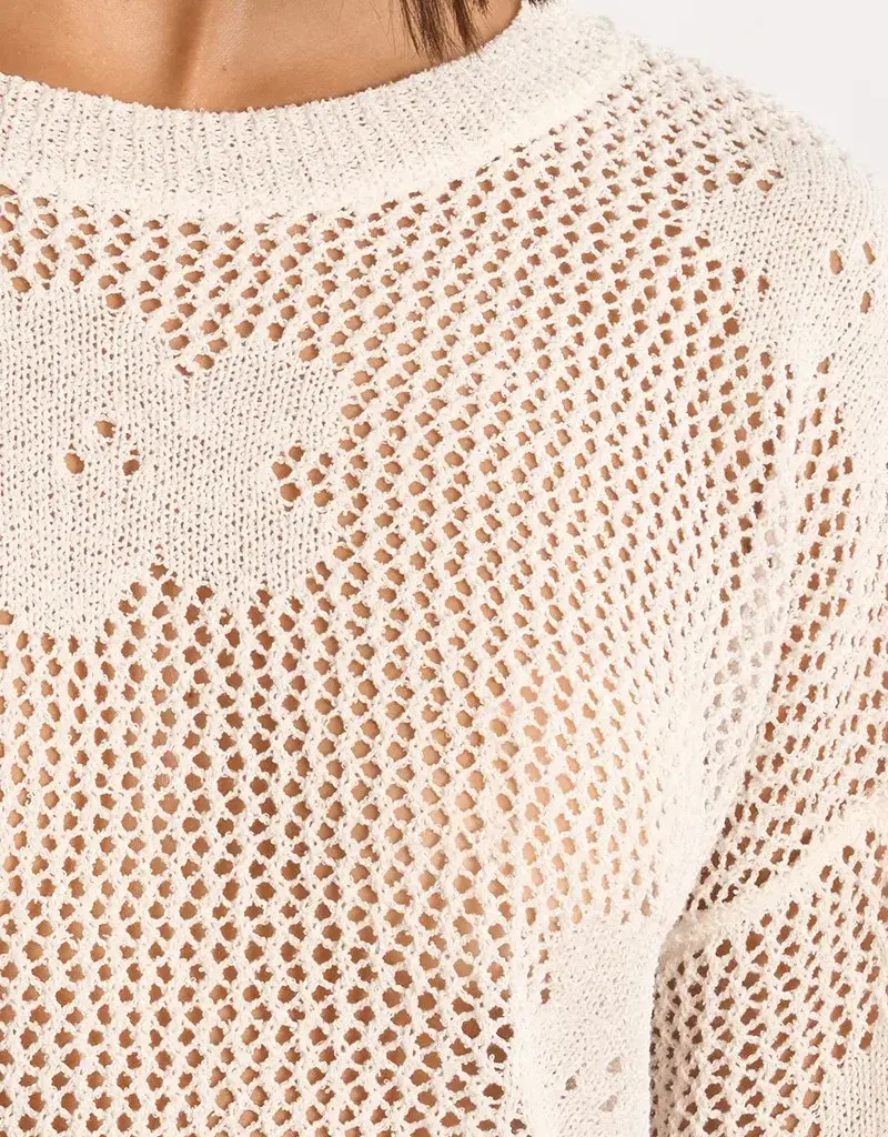 Molly Bracken Floral Fine Knit Sweater