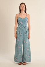 Molly Bracken Floral Denim Jumpsuit