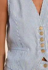Molly Bracken Denim Stripe Vest