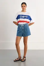 Molly Bracken Drawstring Denim Shorts
