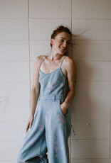 Molly Bracken Floral Denim Jumpsuit