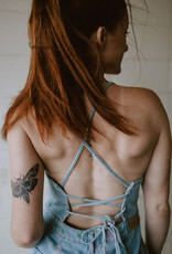 Molly Bracken Floral Denim Jumpsuit