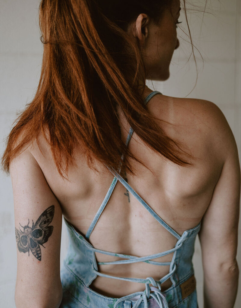 Molly Bracken Floral Denim Jumpsuit