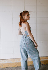 Molly Bracken Floral Denim Jumpsuit