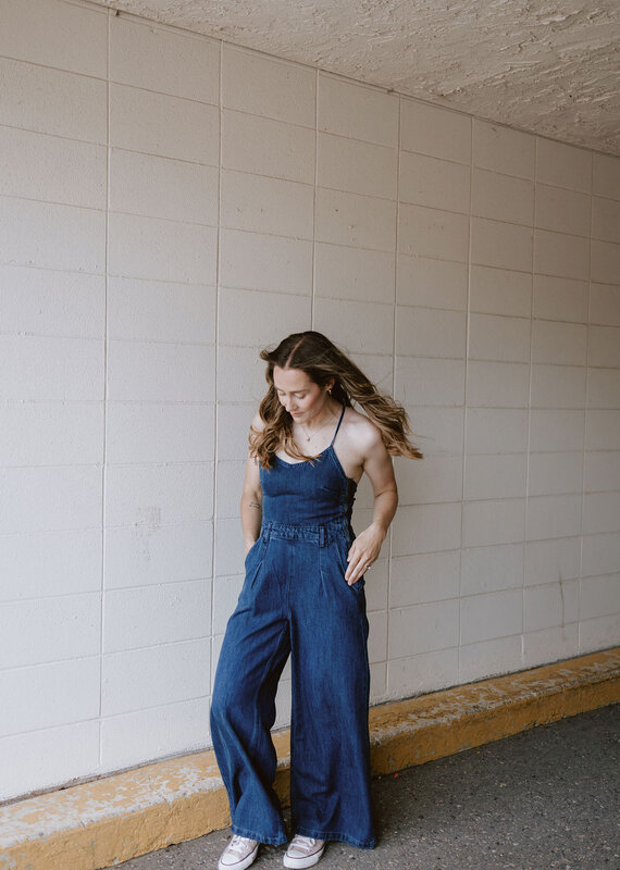 Molly Bracken Stampede Denim Jumpsuit