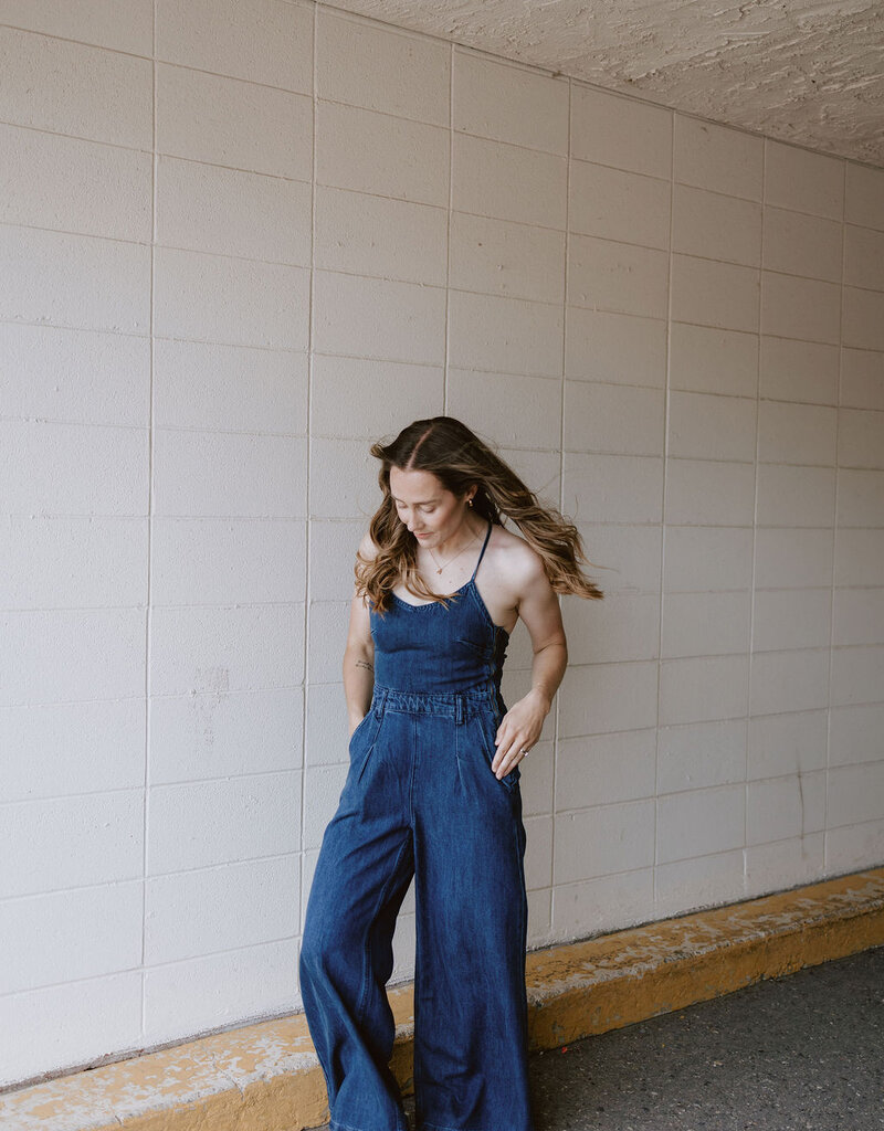 Molly Bracken Stampede Denim Jumpsuit