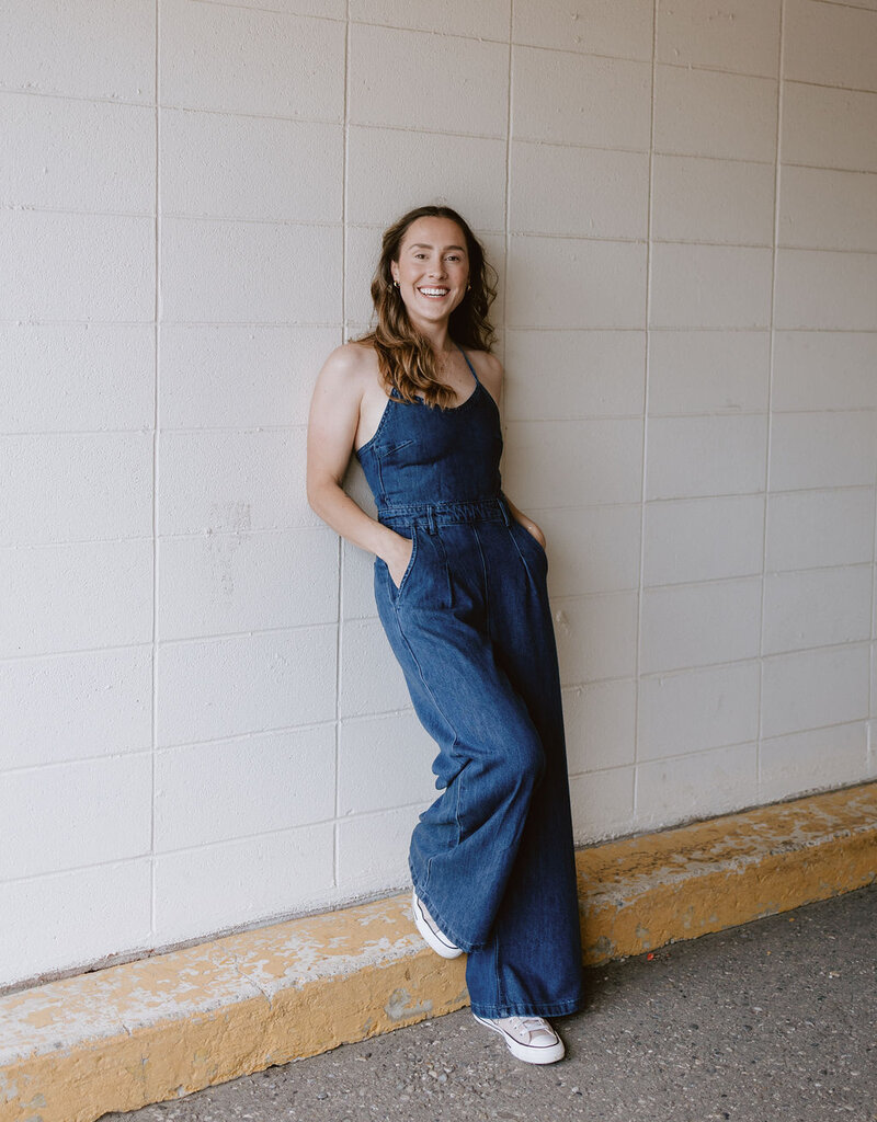 Molly Bracken Stampede Denim Jumpsuit