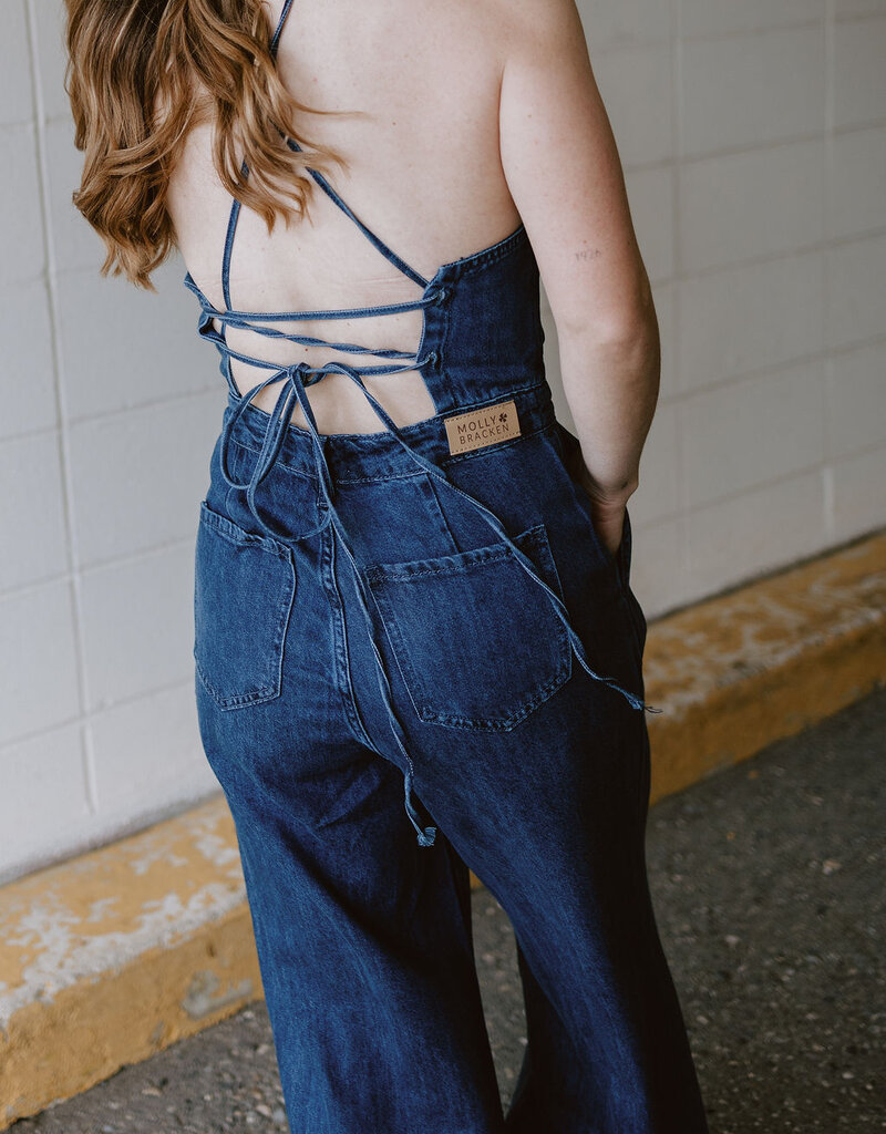 Molly Bracken Stampede Denim Jumpsuit