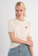 Molly Bracken Knitted Heart Tee