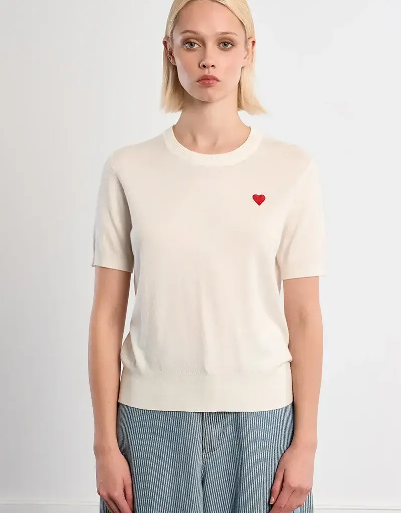 Molly Bracken Knitted Heart Tee