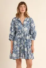 Molly Bracken Diviya Blue Print Dress