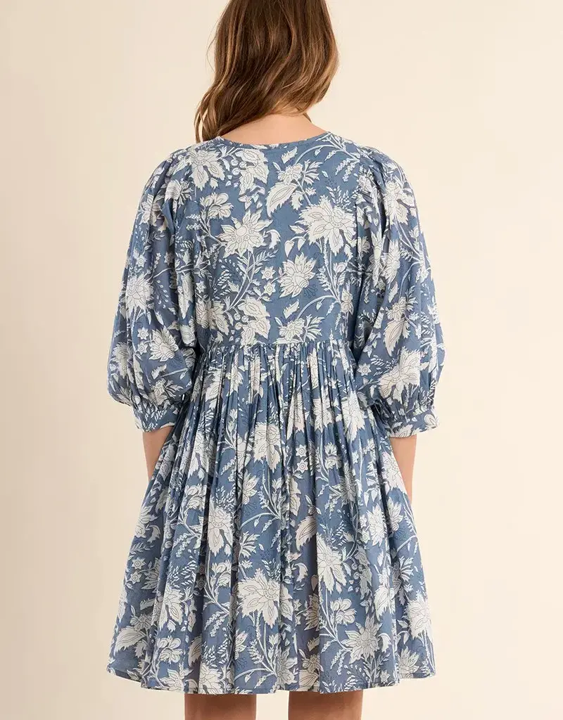Molly Bracken Diviya Blue Print Dress