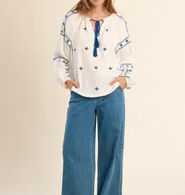 Molly Bracken Larisa Embroidered Blouse