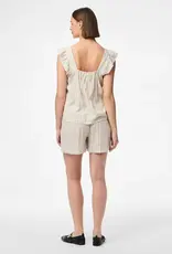 Pieces Pia Ruffle Sleeve Top