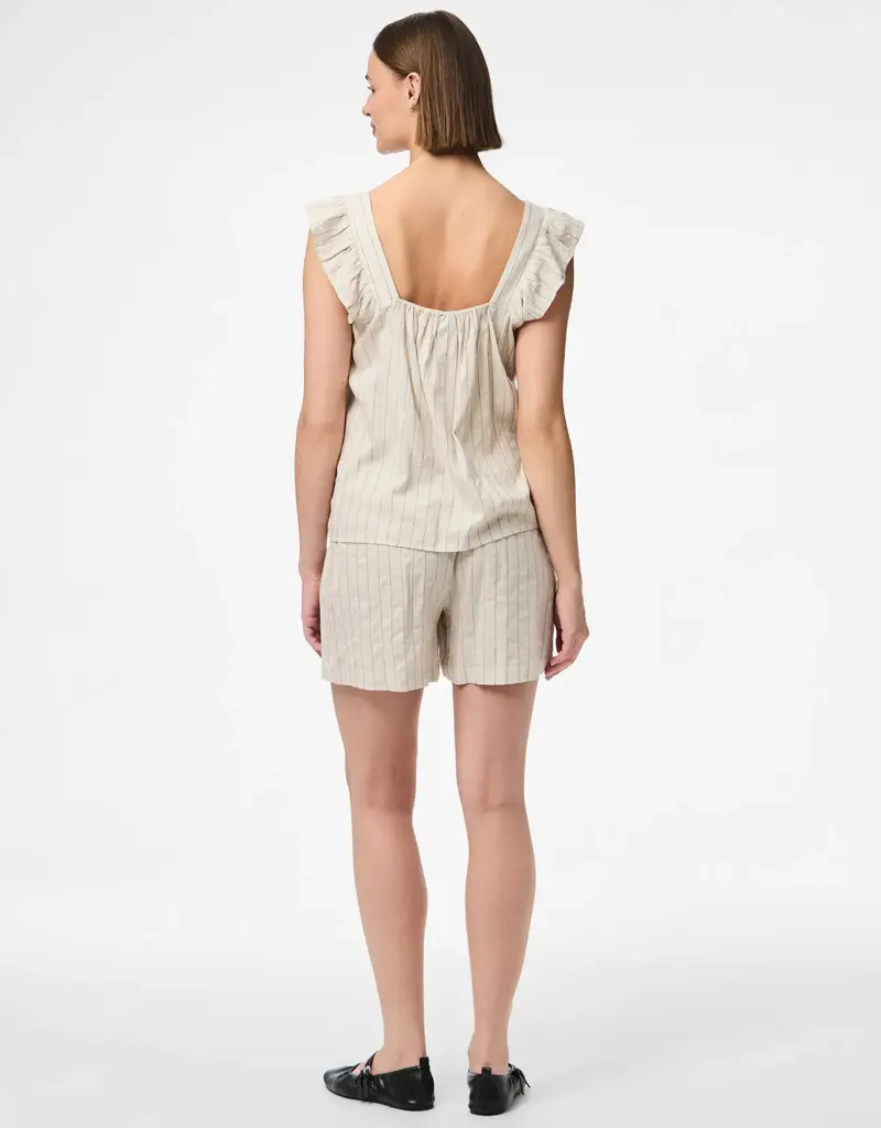 Pieces Pia Ruffle Sleeve Top