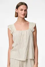 Pieces Pia Ruffle Sleeve Top