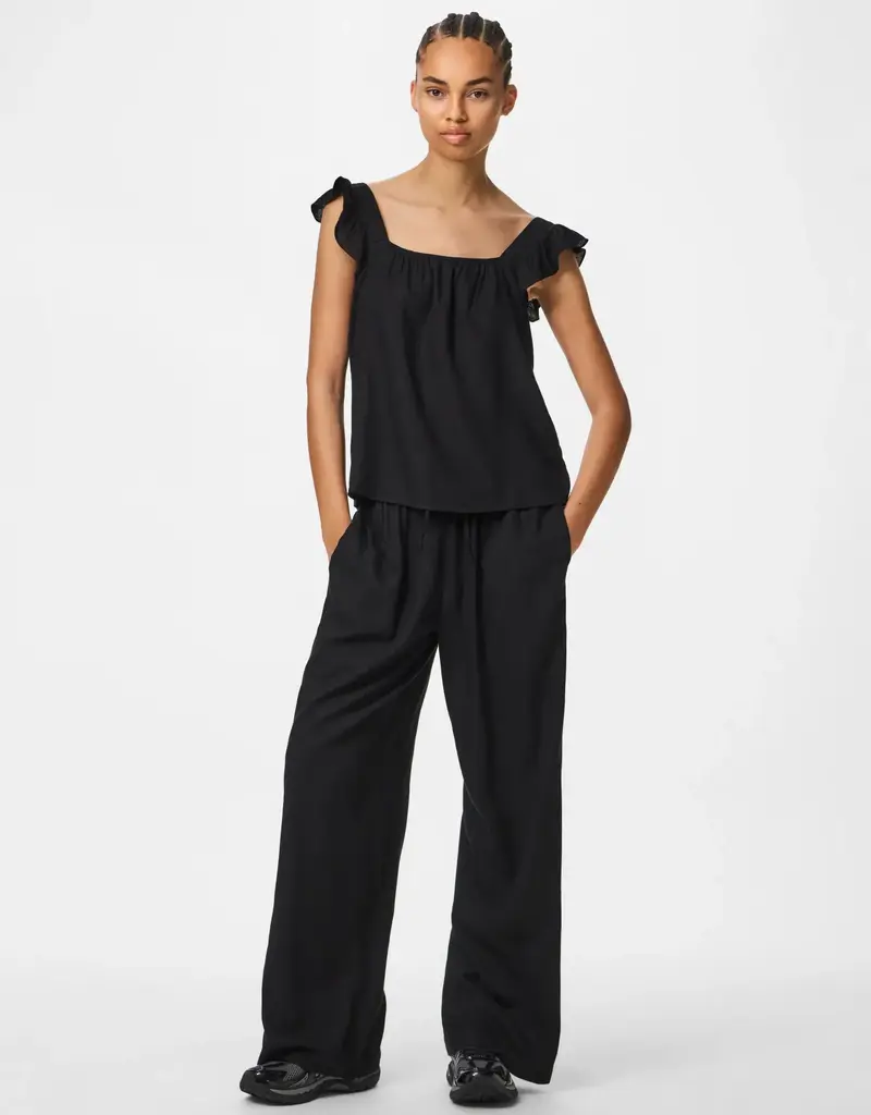Pieces Pia Ruffle Sleeve Top