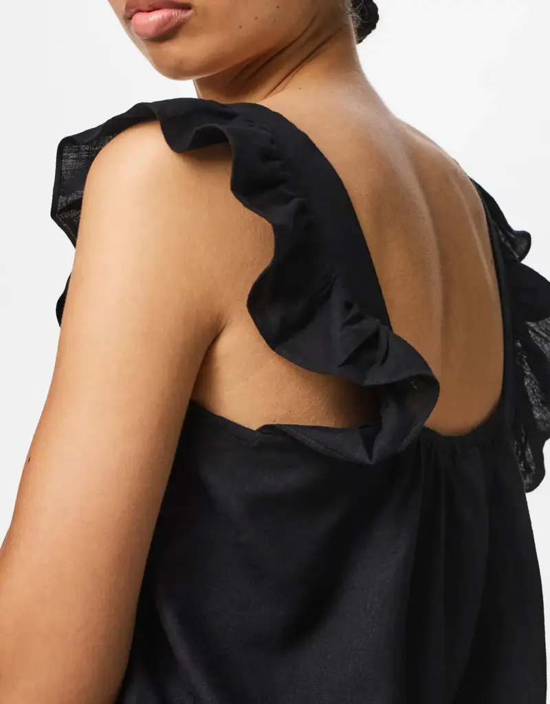Pieces Pia Ruffle Sleeve Top