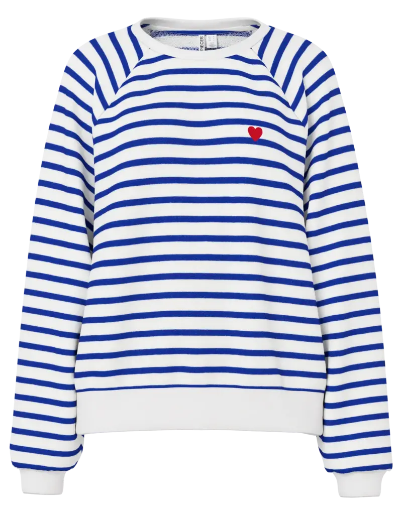 Pieces Greta Striped Surf Sweatshirt