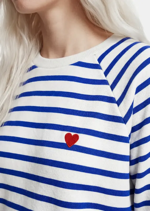 Pieces Greta Striped Surf Sweatshirt