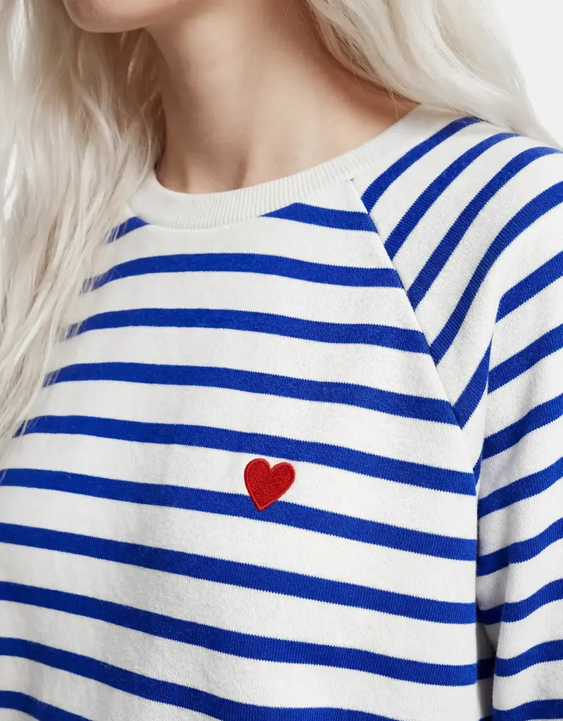 Pieces Greta Striped Surf Sweatshirt
