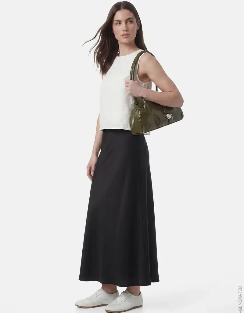 Pieces Franan High Waist Ankle Skirt
