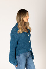 Lyla & Lux Lillian Hand Knit Heart Cardi