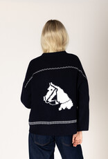 Lyla & Lux Fair Isle Horse Print Cardi