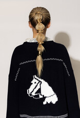 Lyla & Lux Fair Isle Horse Print Cardi