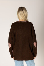 Lyla & Lux Elska Heart Open Cardi