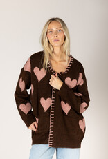 Lyla & Lux Elska Heart Open Cardi