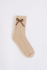 Lyla & Lux Plush Bow Detailed Socks