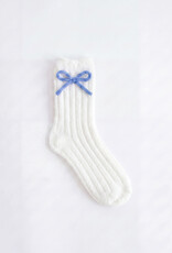Lyla & Lux Plush Bow Detailed Socks