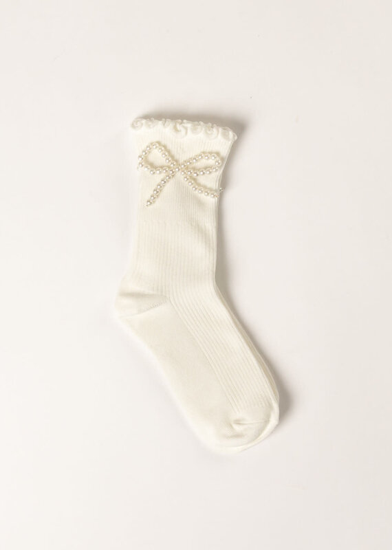 Lyla & Lux Pearl Detailed Socks