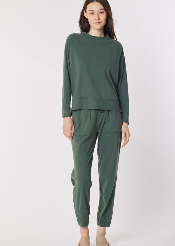 Hello Nite Deep Jade Fleece Jogger