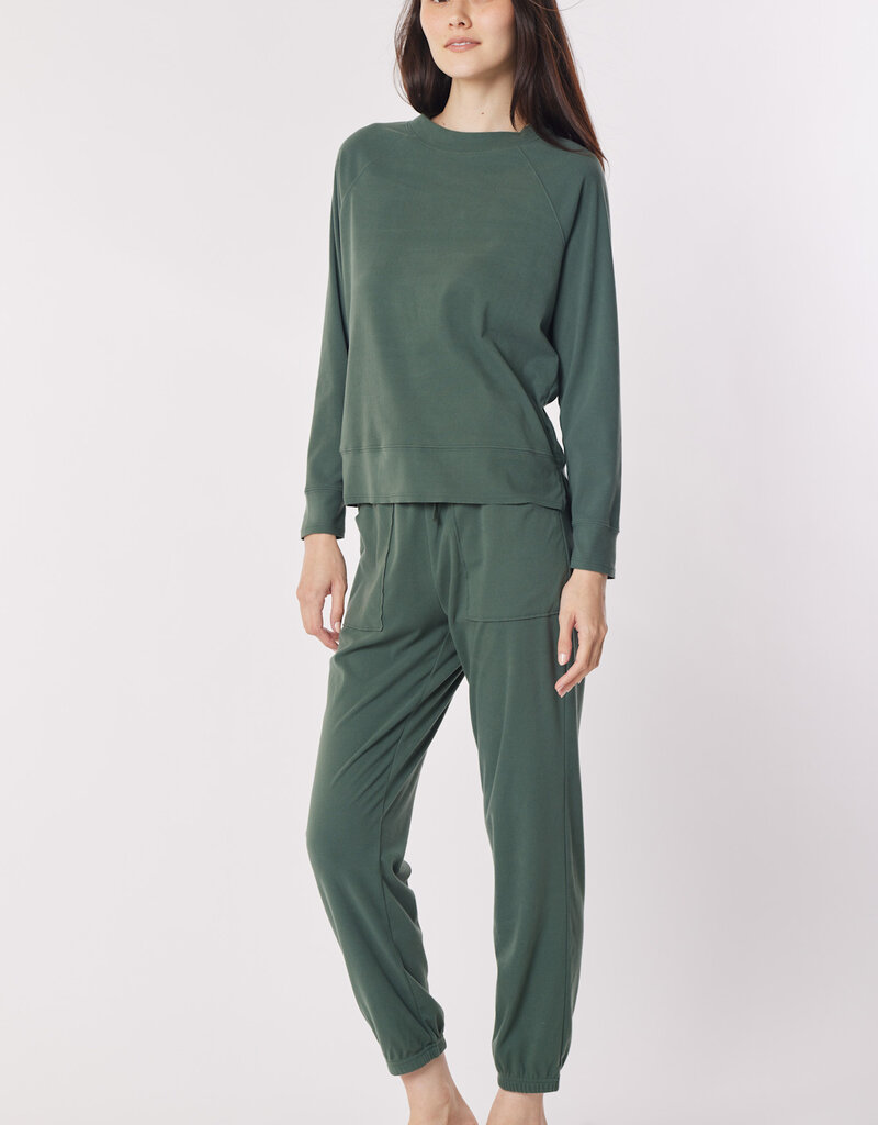 Hello Nite Deep Jade Fleece Jogger