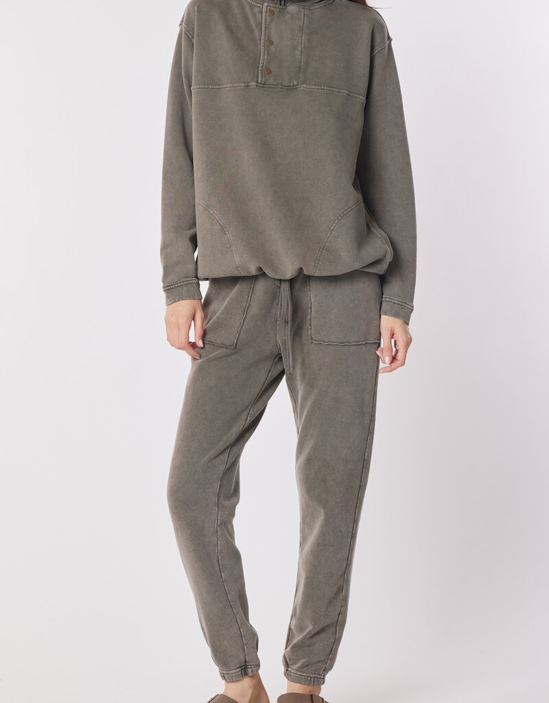 Hello Nite Cotton Cashmere Terry Half-Zip