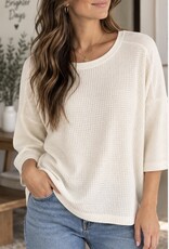 Hello Nite Lush Waffle Knit Sweater