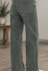 Hello Nite Cotton Stretch Cord Wide Leg Pant