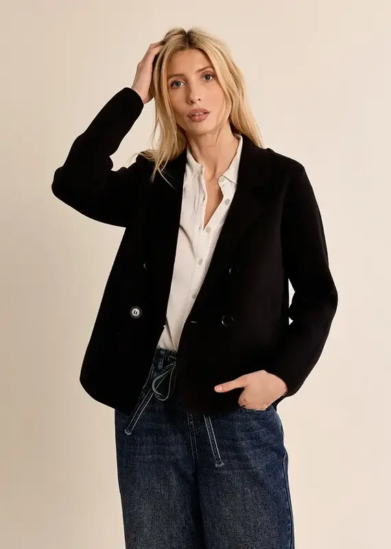 Molly Braken Cropped Knit Blazer