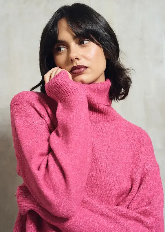 Molly Bracken Pink Crush Turtleneck