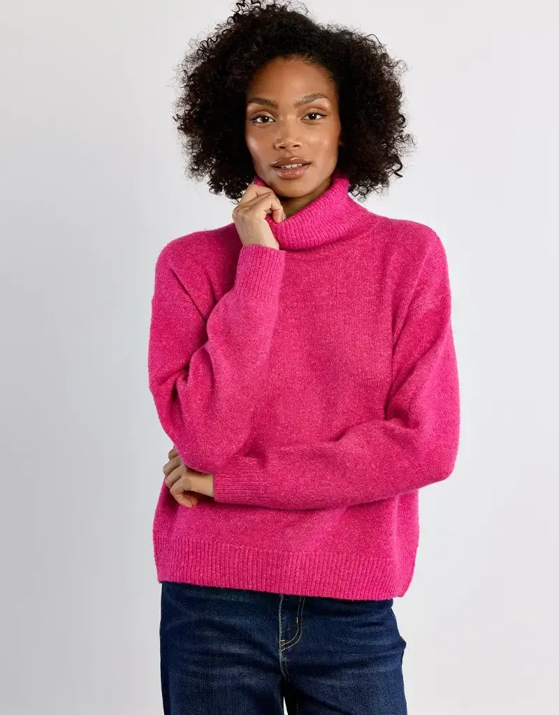 Molly Bracken Pink Crush Turtleneck