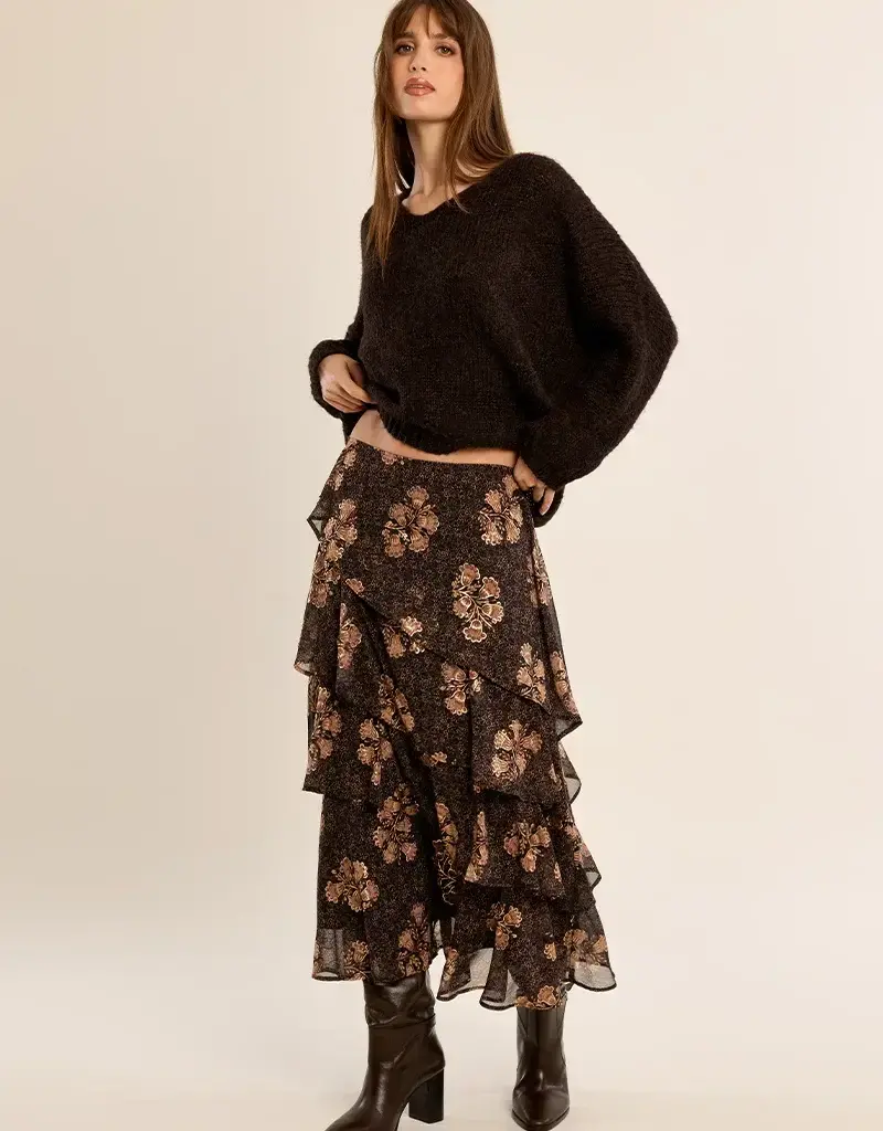 Molly Bracken The Mocha V-Neck Sweater