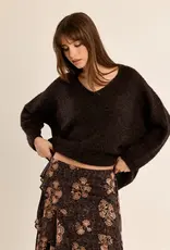 Molly Bracken The Mocha V-Neck Sweater